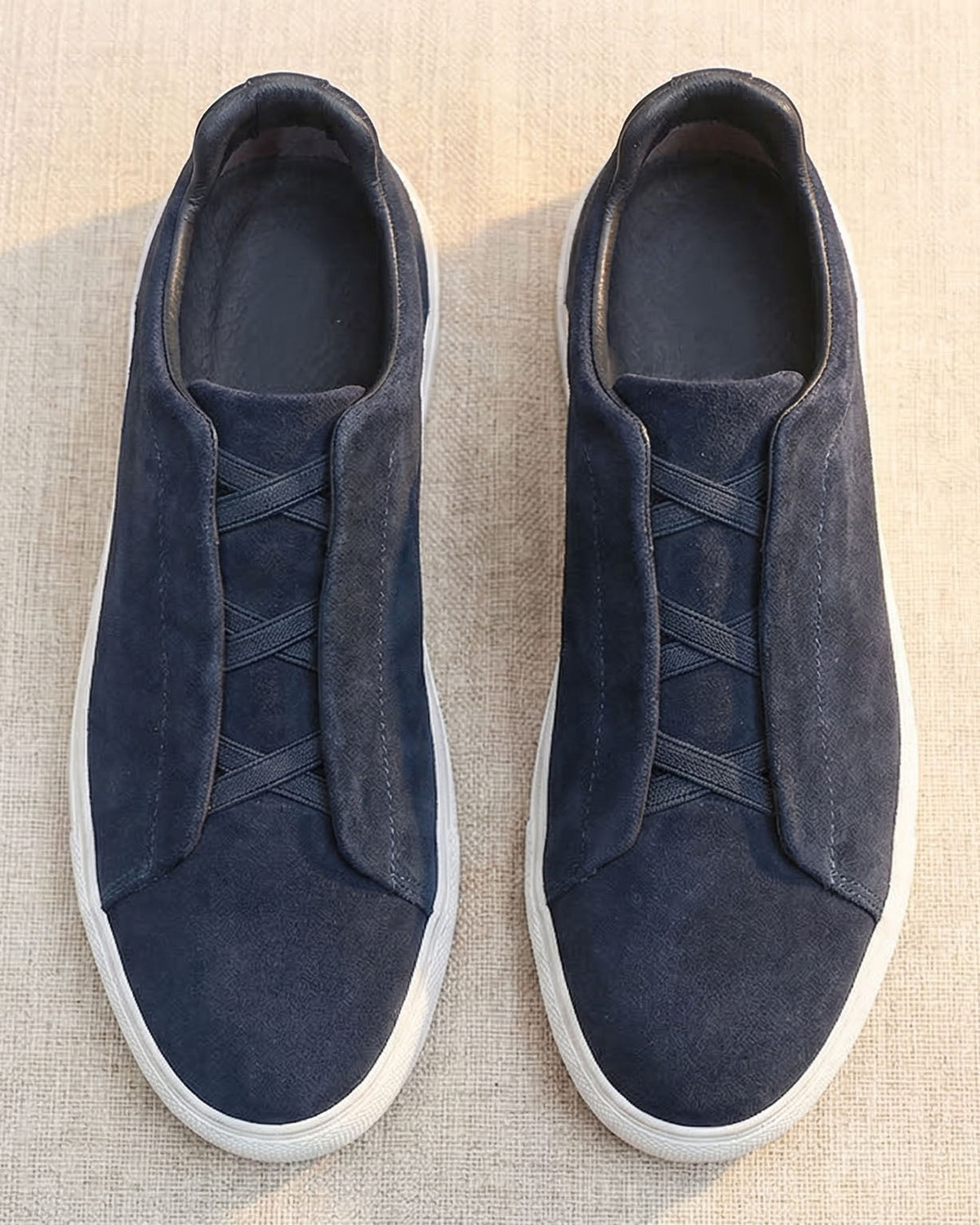 Alberto Leather Slip-On Sneakers